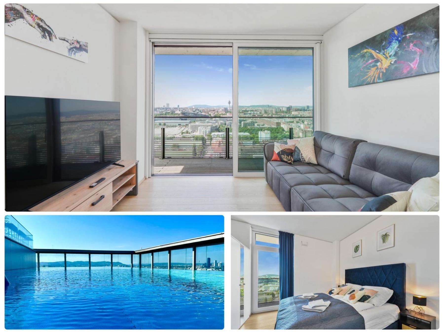 Luxury Penthouse I Rooftop Pool I Self Check-In Wenen Buitenkant foto